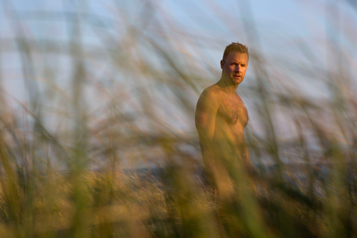 Self-portrait in the salt marsh, Cape Cod, September 2012