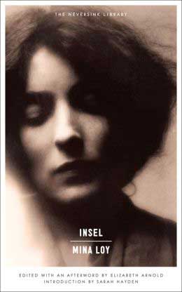 Insel cover art. A blurry black-and white photograph of a woman's face