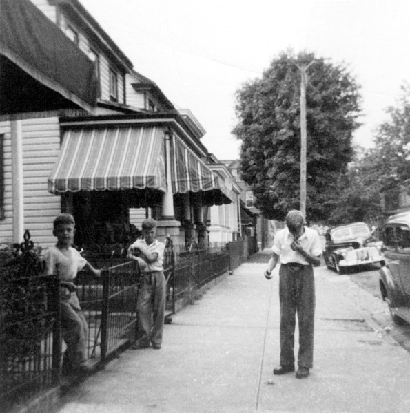 Boys on a street in probably Pottstown, no date.