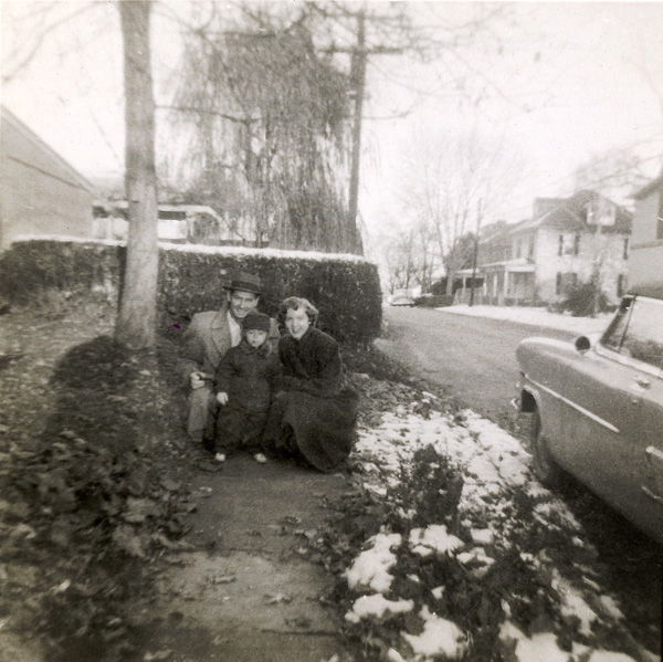 My parents and me, Millersville, PA, c. 1955.