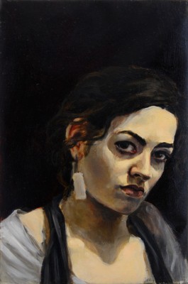 Self-Portrait in Profile, Oil on Canvas, 16 x 20, 2014