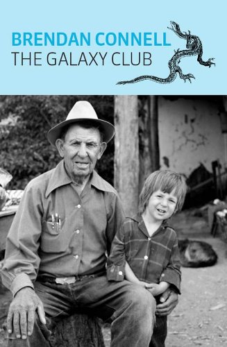 The Galaxy Club cover art. A black-and-white photograph of a man and child