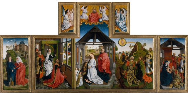 The-Nativity-Workshop-of-Rogier-van-der-Weyden--(Netherlandish,-Tournai-ca.-1399–1464-Brussels)