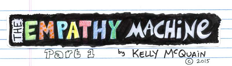 THE EMPATHY MACHINE: A Visual Narrative on the Poetics of Kenneth Goldsmith by Kelly McQuain - Title