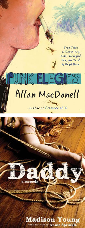 Punk Elegies and Daddy book jackets