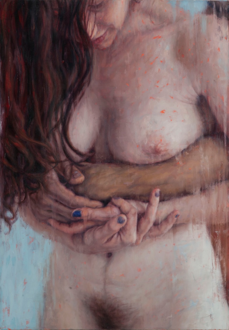 Couple (JT1), 2013 Oil on Canvas 40 x 28"