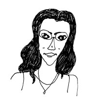 Sketch of Tahneer Oksman