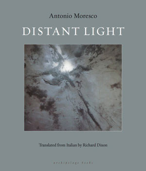 Distant Light cover art. An abstract photograph looking into a dark sky