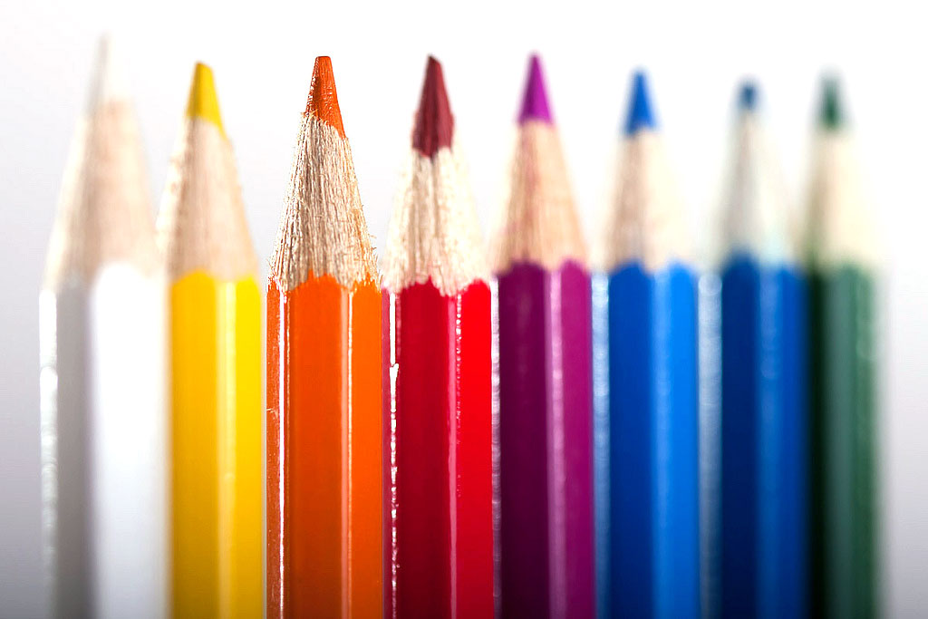 In-The-Mines, close-up of color pencils