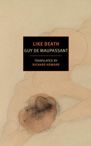 Like Death cover art. Abstract drawing of a nude man lying face down 