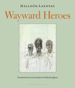 Wayward Heroes cover art. A rough sketch of three human figures with dark faces