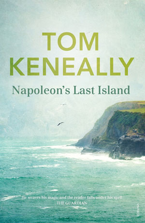 Napoleon's Last Island cover art. The edge of an island against the sea