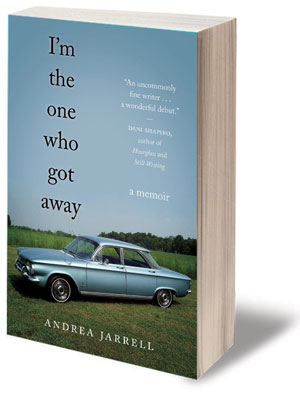 I'm the one who got away book jacket; blue car parked in field