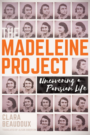 The Madeline Project book cover; photos of woman