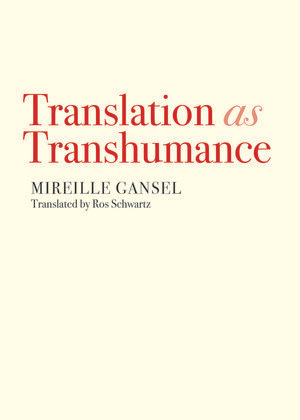 Translation as Transhumance book jacket 