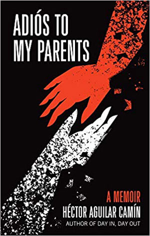 Adios to my Parent book jacket; red and white hands reaching for each other