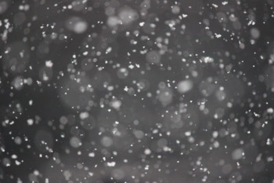 Blurry out-of-focus snow