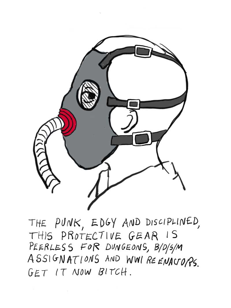 Cartoon image of facemask