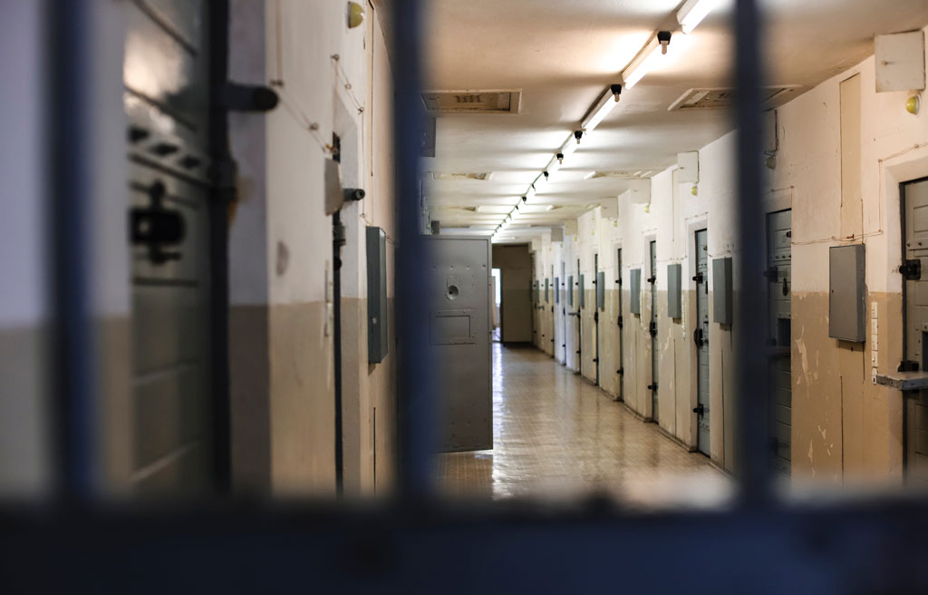 hallway inside a penitentiary 
