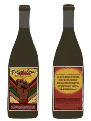 Reparations Wine Label Front and Back of Bottle image